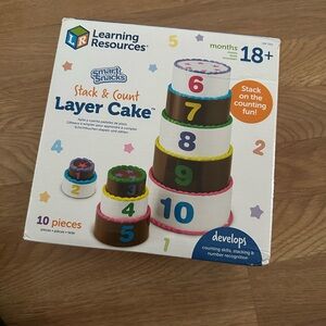 Learning Resources Stack & Count Layer Cake - Colorful Educational Toy